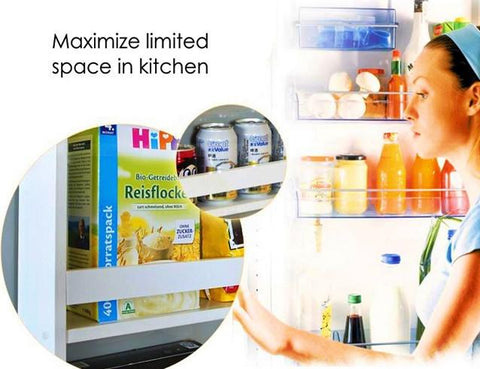 3 Level Fridge Wooden Hanging Storage Rack-Kitchen-Shoppy