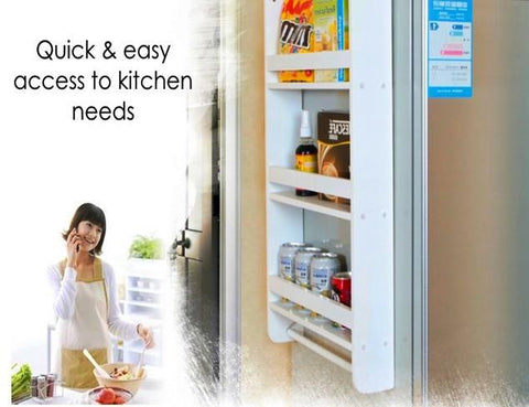 3 Level Fridge Wooden Hanging Storage Rack-Kitchen-Shoppy