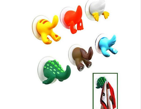 6-Piece Animal Suction Hooks-Home-Shoppy