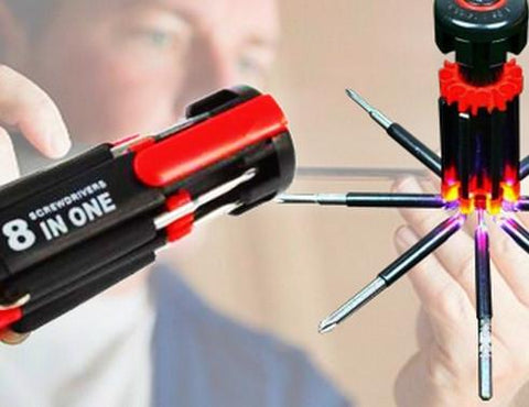 8-in-1 Screwdriver with LED Lights-Accessories-Shoppy