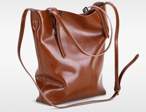Classy Leather Tote Bag-bag-Shoppy