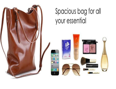 Classy Leather Tote Bag-bag-Shoppy