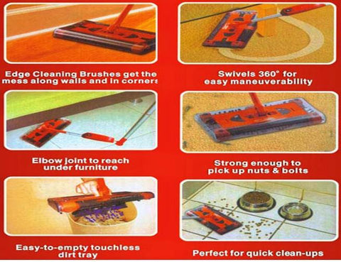 Cordless Electric Swivel Sweeper G6-Home-Shoppy