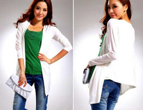 Drape Basic Cardigan-Fashion ladies top-Shoppy