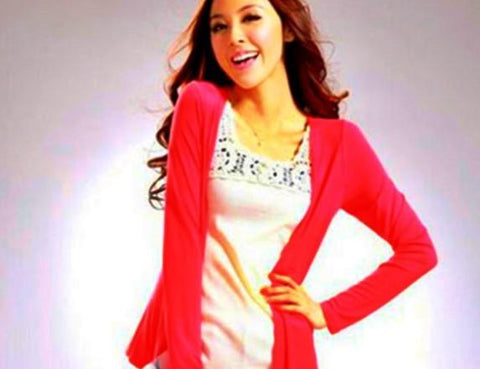 Drape Basic Cardigan-Fashion ladies top-Shoppy