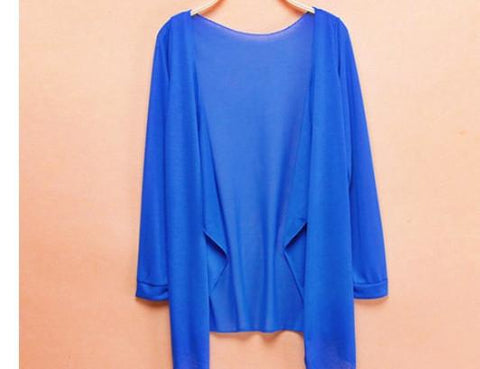 Drape Basic Cardigan-Fashion ladies top-Shoppy