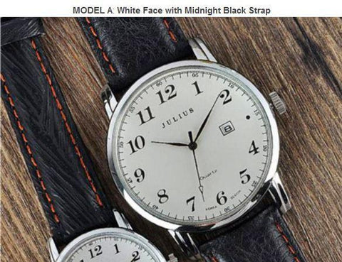 Dual-Sized Vintage Leather Unisex Watch-Fashion-Shoppy