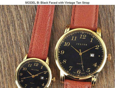 Dual-Sized Vintage Leather Unisex Watch-Fashion-Shoppy