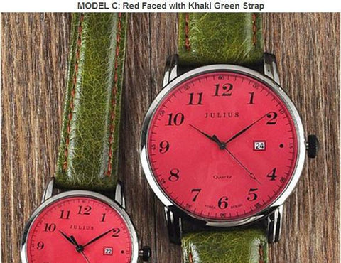 Dual-Sized Vintage Leather Unisex Watch-Fashion-Shoppy