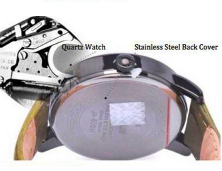 Dual-Sized Vintage Leather Unisex Watch-Fashion-Shoppy
