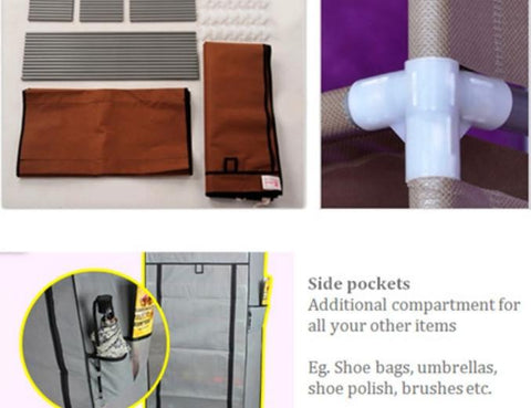 Dust Cover Shoe Rack-Home-Shoppy