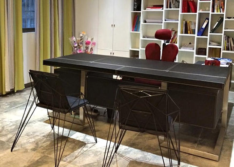 Geometric Accordian Chair-Accent Chair-Shoppy