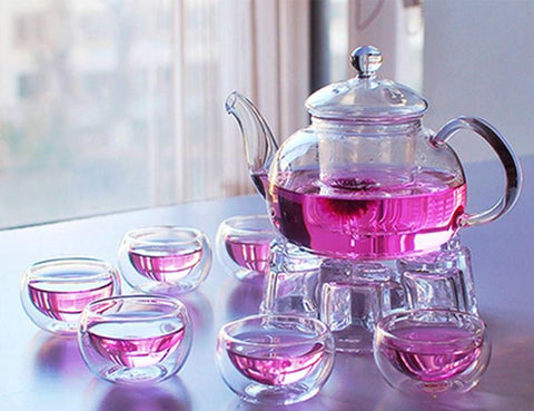 Handmade Glass Tea Set-Home-Shoppy