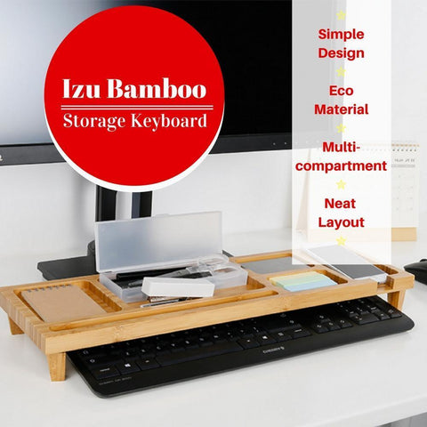 Izu Bamboo Storage Keyboard-Shoppy