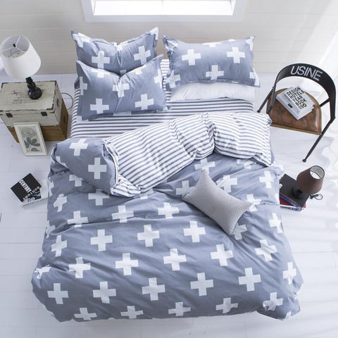 Kruis Quilt Cover Bedsheet Set-Home-Shoppy
