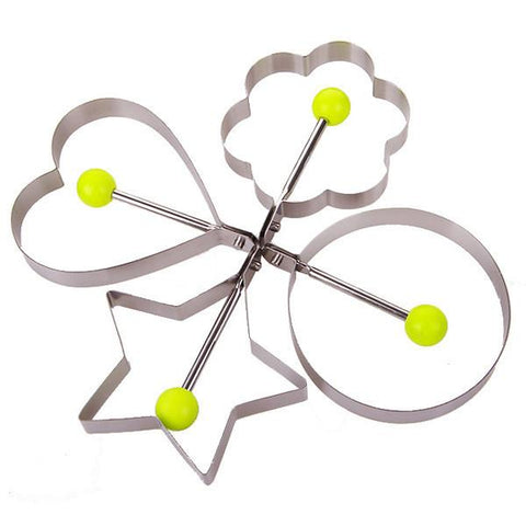 Loving heart flower Stainless Steel Egg Mould-Kitchen-Shoppy