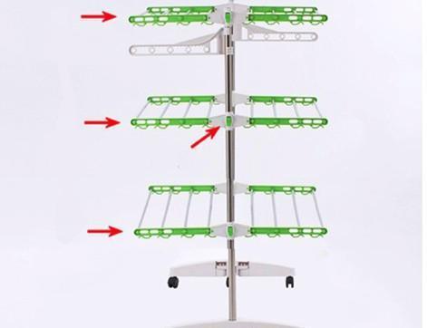 Mobile Foldable Laundry Rack | Shoppy