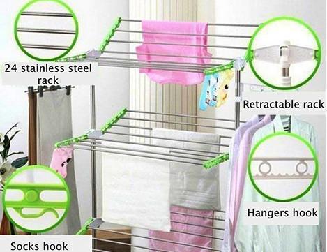 Mobile Foldable Laundry Rack-Home-Shoppy