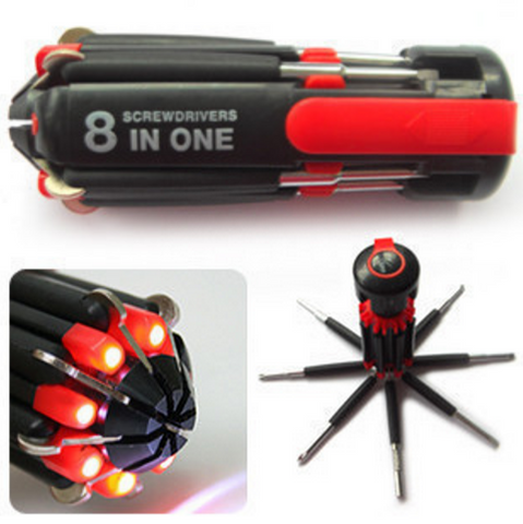 Multifunctional 8 in 1 Screwdriver with LED Lights-Home-Shoppy