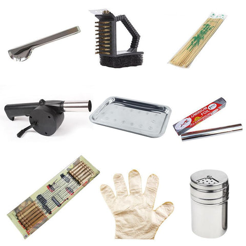 Portable Stainless Steel BBQ Grill Set-Home-Shoppy