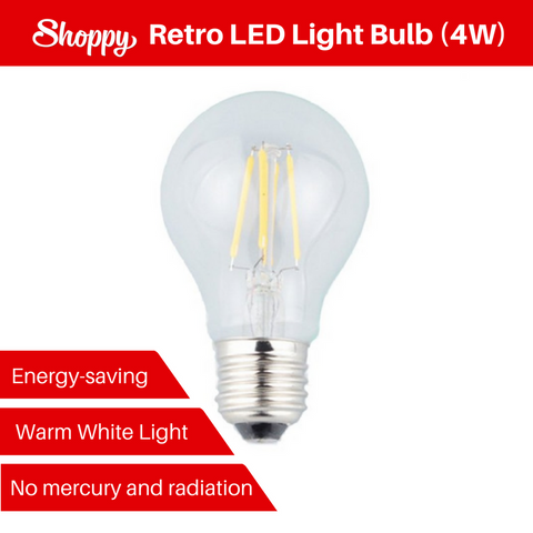 Retro LED Energy-saving Yellow Light Bulb (4W)-Shoppy
