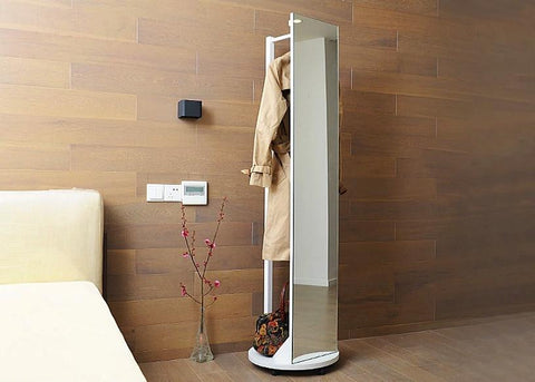 Rotatable Arvika Storage Mirror-Furniture-Shoppy