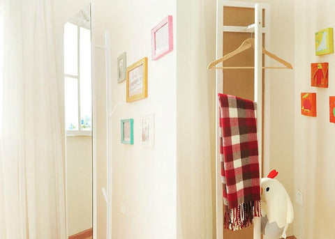 Rotatable Enkel Pine Mirror-Storage-Shoppy