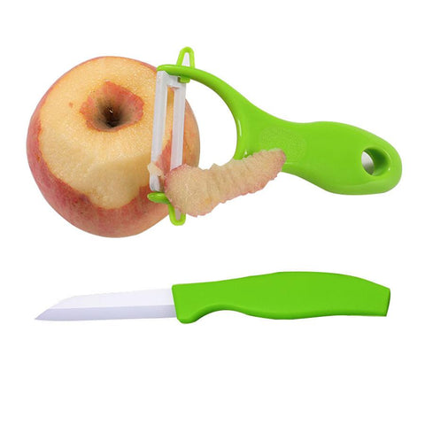 Safe Ceramic Knife set (2pcs)-Kitchen-Shoppy