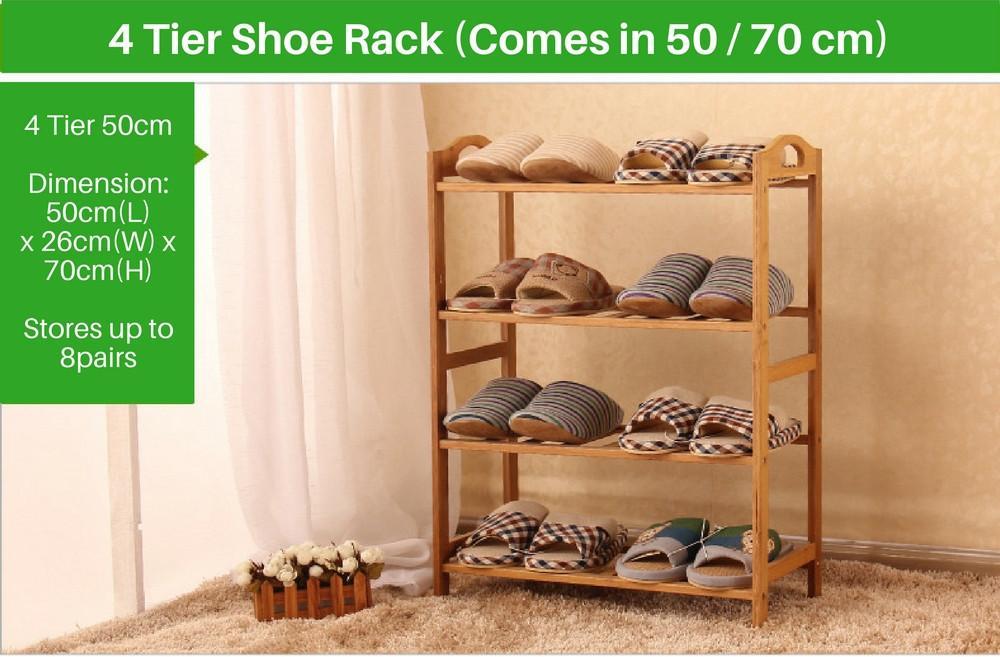 Bamboo Shoes Rack  Buy 5 Layer Multipurpose wooden shoe rack online