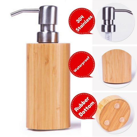 Shoppy Bamboo Liquid Dispenser 250ml-Shoppy