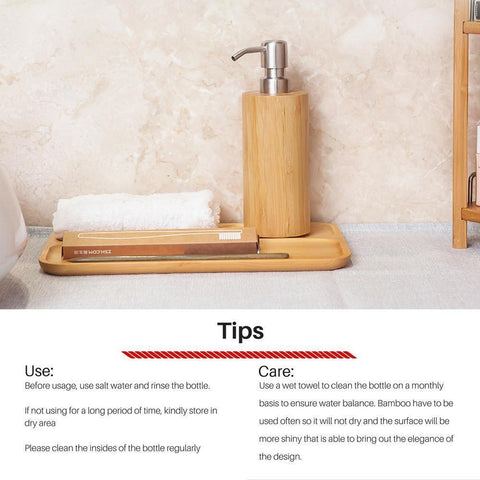 Shoppy Bamboo Liquid Dispenser 250ml-Shoppy