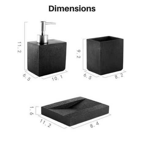 Shoppy Bathroom Soap Dispenser 4-Piece Set-Shoppy