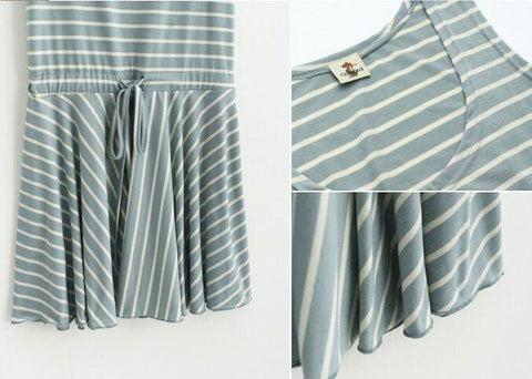 Shoppy Fashionable Striped Dress-Fashion ladies top-Shoppy