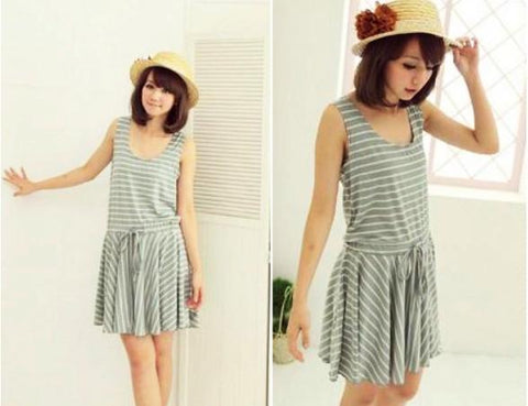 Shoppy Fashionable Striped Dress-Fashion ladies top-Shoppy