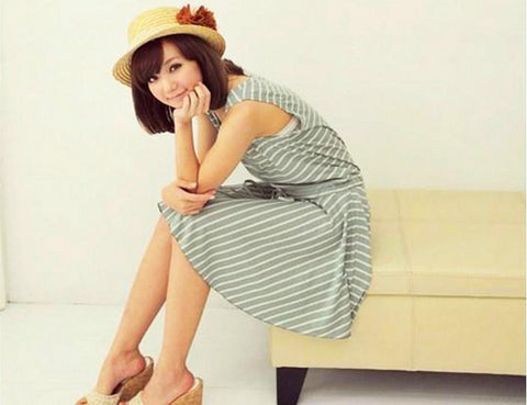 Shoppy Fashionable Striped Dress-Fashion ladies top-Shoppy