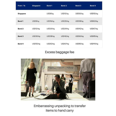 Shoppy Luggage Strap with Scale-Shoppy