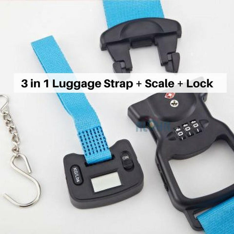 Shoppy Luggage Strap with Scale-Shoppy