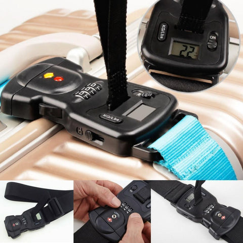 Shoppy Luggage Strap with Scale-Shoppy
