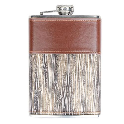 Shoppy Snake Leather Stainless Steel Wine Water Bottle-Shoppy