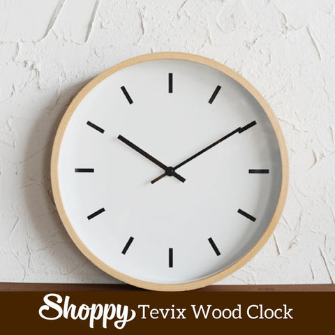 Shoppy Tevix Wood Clock-Shoppy
