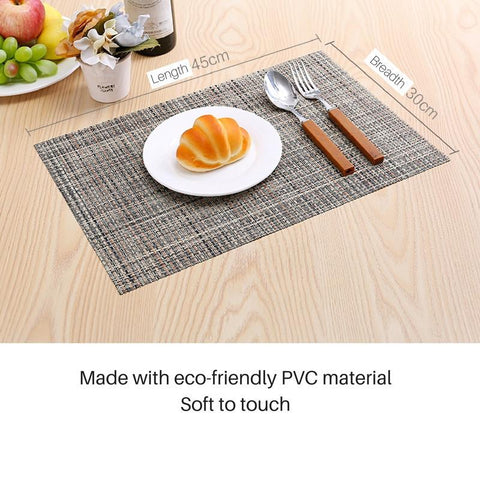 Shoppy Uii Waterproof Table Mat 6pc Set-Kitchen-Shoppy