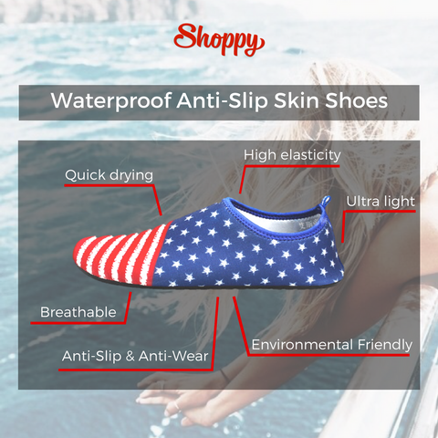 Shoppy Waterproof Anti-Slip Skin Shoes-Shoppy