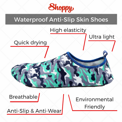 Shoppy Waterproof Anti-Slip Skin Shoes-Shoppy