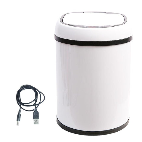 Shoppy White Home Sensor Dustbin Trash Can (8L)-Home-Shoppy