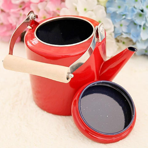 Shoppy tea pot with wood handle (2.4L)-Home-Shoppy