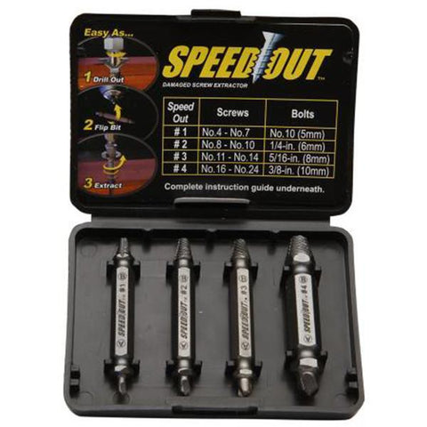 SpeedOut Damaged Screw Extractor (4pcs)-Home-Shoppy