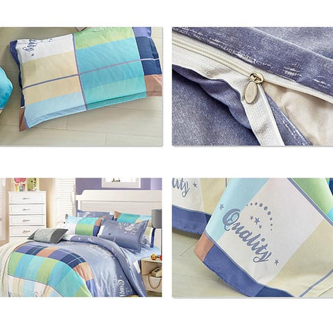 Ternet Quilt Cover Bedsheet Set-Home-Shoppy