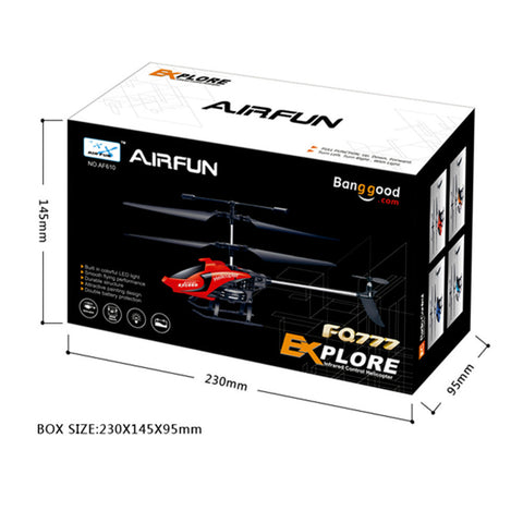 Original RC Drone Quadcopter FQ777-610 3.5CH 2.4GHz Mode 2 RTF Gyro Remote Control Helicopters-Shoppy